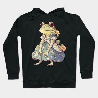 Girl Frog Wear Dress Hoodie